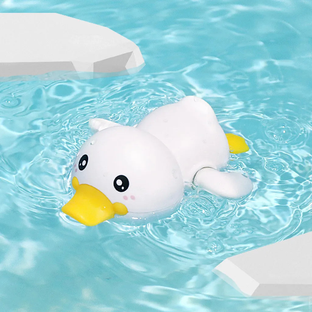 Baby Bath Toys Kids Swimming Clockwork Dolls Play Water Fun Bathing Cute Funny Children Bathroom Shower Bathtub Animals Toy Econic Blanks